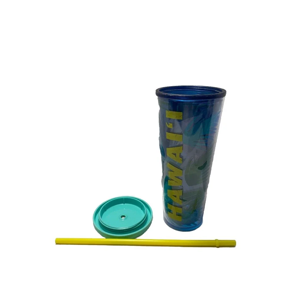 Starbucks Metallic Leaves & Hawaii Tropical 24 oz Tumbler